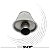 Abafador Bts Inox 430 Escovado Oval 300mm X 2.0" - Imagem 2