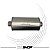 Abafador BTS Performance Em Aço Inox 430 Escovado Oval 400mm 3,0" Pol - Imagem 1