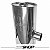 Abafador em aço inox 304 - Modelo Oval 500mm com entrada central e duas saídas 2.1/2" - Imagem 3
