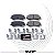 PASTILHA DE FREIO TRASEIRO POWERSTOP EVOLUTION FORD MUSTANG 2018-2023 - Imagem 1