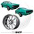 Jogo de Rodas American Racing Draft Vintage Aro 18X10 - 18X8 Ford Maverick - Imagem 5