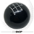 Manopla De Cambio 6 Marchas Hurst Classic Preto - Imagem 1