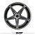 Roda Aro 22 Tala 9 e 10,5 5X114 Offset 38 Foose Designer (Jogo) - Imagem 2