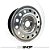Roda Aro 15 Tala 4 5x114 Estepe de Ferro Orignial Ford Prata - Imagem 1