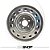 Roda Aro 15 Tala 4 5x114 Estepe de Ferro Orignial Ford Prata - Imagem 2