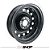 Roda Aro 15 Tala 4 5x114 Estepe de Ferro Orignial Ford Prata - Imagem 4