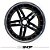 Roda Aro 20 Tala 9 OffSet35 5x114 Preto Borda Cromada (Jogo) - Imagem 2