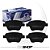 Pastilha de Freio Traseira A3 Golf Jetta New Beetle Syl1420 - Imagem 1