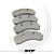 PASTILHA DE FREIO DE CARBONO DIANTEIRO COBALT GM CORVETTE Z06 2006-2013 - Imagem 1