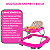 Andador Safari II Rosa Primeiros Passos Seguros Tutti Baby - Imagem 2