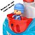 Totoka Menino Com Boneco Pocoyo Vinil Bebe Forma Geométricas - Imagem 3