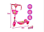 Patinete DM Toys com Cesta Som Luz Belinda Rosa p Crianças - Imagem 5