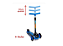 Patinete DM Toys Radical Power New Azul p Crianças - Imagem 3