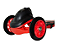 Patinete Infantil Radical Vermelho 3 Rodas Freio p crianças - Imagem 2