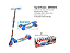 Patinete DM Toys Radical Top 3 Rodas Corrida divertida azul - Imagem 3