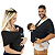 Sling De Bebe Carregador Canguru Sem Amarrar Preto KaBaby - Imagem 1