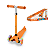 Patinete Laranja Rodas c LED Infantil Altura Ajustável 3 Rodas - Imagem 6