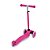 Patinete Rosa Rodas de LED Infantil Altura Ajustável 3 Rodas - Imagem 4