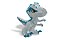 Jurassic World Dinos Baby Velociraptor Blue Cinza - Pupee - Imagem 2