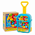 BABY LAND CARRINHO DE PUXAR COM 20 BLOCOS AZUL - Imagem 5