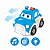 Carrinho Polícia Musical Baby Land Infantil Anda Sozinho - Imagem 4
