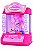 Brinquedo Mini Máquina Garra Divertida Rosa Pelúcia Bolinhas - Imagem 1