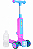 Patinete Radical 2/1 Rosa Brilhante Dobrável Antiderrapante - Imagem 6