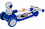 Patinete Astronauta Divertido Infantil Retrátil Luz/Som - Imagem 5