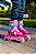 Patins Inline Princesa Fashion Rosa 2/1 Ajustável Divertido - Imagem 2