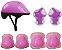 Kit Radical Equipamento Proteção Plus Infantil Rosa - Imagem 1