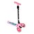 Patinete Rosa Rodas de LED Infantil Altura Ajustável 3 Rodas - Imagem 1