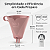 Suporte Porta Filtro Café Chá Tam 103 Coador Plástico Rosa - Imagem 3