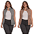 Colete Acolchoado Puffer Feminino Dupla Face c/ Ziper - Imagem 2