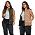 Colete Acolchoado Puffer Feminino Dupla Face c/ Ziper - Imagem 4