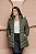 Jaqueta Alongada Feminina Puffer com Capuz Peluciado - Imagem 4
