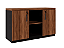 Armário baixo Credenza|40mm |1200 x 450mm| Nogal com Preto - Imagem 1