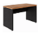 Mesa Retangular 40mm | 1500mm x 600mm| Pé Painel - Nogal com Preto - Imagem 3