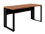 Mesa Retangular 40mm | 1700mm x 700mm| Pé Quadro- Nogal com Preto - Imagem 3
