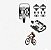 Pedal MTB com clip e tacos padrão shimano - Imagem 1