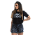 CROPPED BLACK SKULL BANNER PRETO - Imagem 1