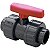Válvula De Esfera PVC-U Dupla União F/F 1.1/4" PN16 - SCH80 Solda - Imagem 1