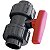 VÁLVULA DE ESFERA PVC-U PE-EPDM PN10 D.UNIÃO F/F 2 1/2" SCH80 SOLDA - Imagem 3