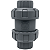 Válvula de Retenção Esfera PVC-C  FPM PN10 F/F 2" SCH80 SOLDA - Aqua Plastic - Imagem 1