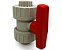 Válvula de Esfera PP-H PTFE-FPM PN10 D.UNIÃO F/F D.110-4" BSP - Aqua Plastic - Imagem 1