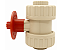 Válvula de Esfera PP-H PN10 C/ ADAP. P/ATUADOR PTFE-EPDM 60 SOLDA TERMOFUSÃO - Aqua Plastic - Imagem 3