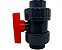 Válvula de Esfera PVC-U TEFLON-EPDM PN10 D.UNIÃO F/F 2 1/2" SCH80 SOLDA - Aqua Plastic - Imagem 2
