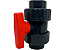 Válvula de Esfera PVC-U TEFLON-EPDM PN10 D.UNIÃO F/F 2 1/2" SCH80 SOLDA - Aqua Plastic - Imagem 4