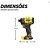 PARAFUSADEIRA DE IMPACTO 1/4" A BATERIA 20V BRUSHLESS - Imagem 3