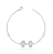 Pulseira Duas Meninas com Zircônia — Prata 925 - Imagem 1