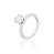 Anel solitário 7mm seis garras moissanite - Imagem 1